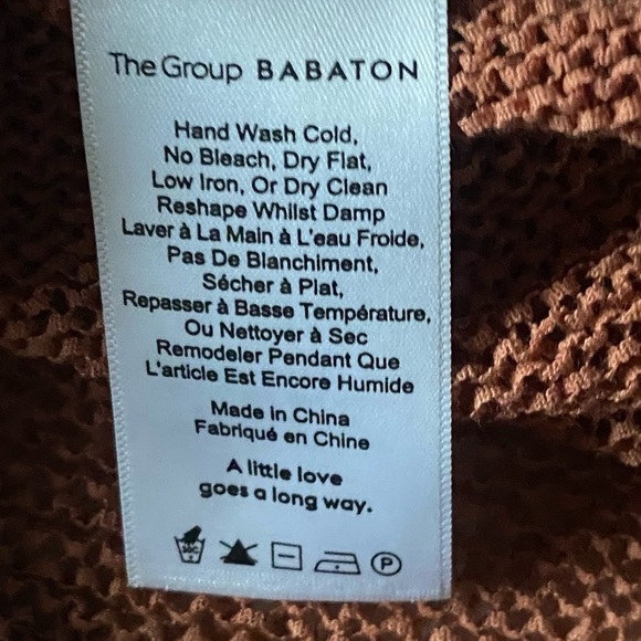 Babaton MEDIUM Knit Tank Rust - Picture 4 of 7